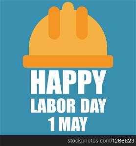 happy labor day flat design background vector illustration