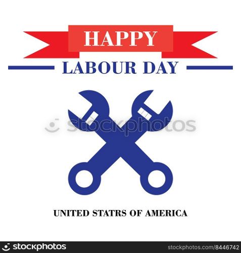 happy labor day icon logo vector design