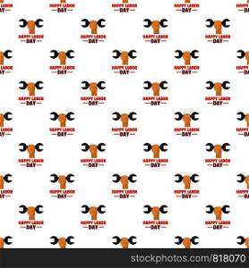 Happy labor day pattern seamless vector repeat for any web design. Happy labor day pattern seamless vector