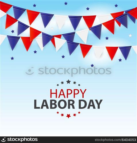Happy Labor Day Poster Vector Illustration EPS10. Happy Labor Day Poster Vector Illustration