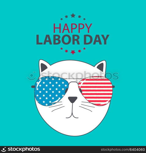 Happy Labor Day Poster Vector Illustration EPS10. Happy Labor Day Poster Vector Illustration