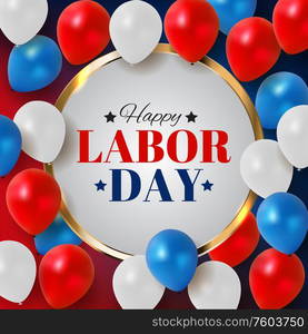 Happy Labor Day Poster Vector Illustration EPS10. Happy Labor Day Poster Vector Illustration