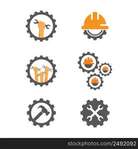 Happy labour day 1 may symbol and logo design