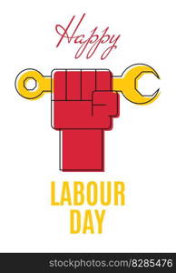 Happy labour day. 1st May Worker s Day. Vector. Happy labour day. 1st May Worker s Day.