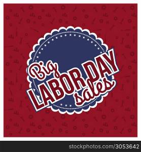 Happy Labour day card with typography vector