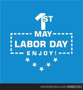 Happy Labour day design with creative background vector