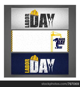 Happy Labour day design with creative background vector