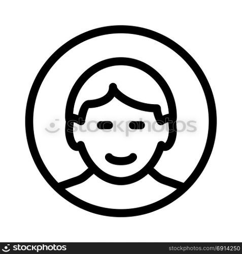 happy man, icon on isolated background