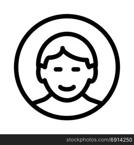 happy man, icon on isolated background