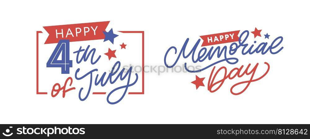 Happy Memorial Day - Stars and Stripes. Happy Memorial Day - Stars and Stripes Letter