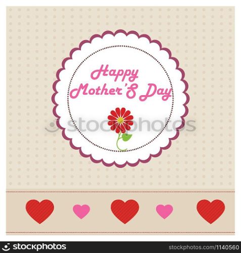 Happy Mothe&rsquo;s day design with creative typography vector