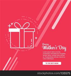happy mother day, holiday background. can be use for sale advertisement, backdrop. vector. For web design and application interface, also useful for infographics. Vector illustration.