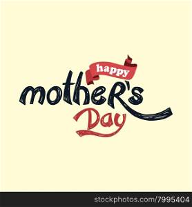 happy mother day theme. happy mother father day theme vector art illustration