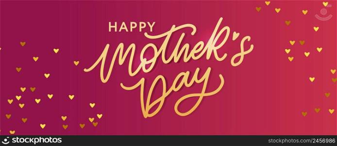 Happy Mother&rsquo;s Day Calligraphy Background. Happy Mother&rsquo;s Day Calligraphy greeting card banner Background