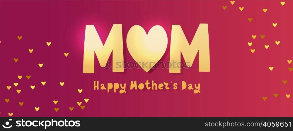 Happy Mother&rsquo;s Day Calligraphy Background. Happy Mother&rsquo;s Day Calligraphy greeting card banner Background