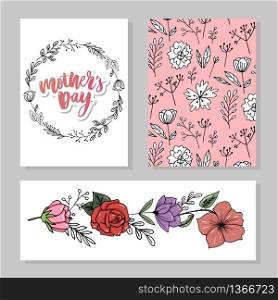 Happy Mother&rsquo;s Day elegant typography pink banner. Calligraphy text and heart in frame on red background for Mother&rsquo;s Day. Best mom ever vector. Happy Mother&rsquo;s Day elegant typography pink banner. Calligraphy text and heart in frame on red background for Mother&rsquo;s Day. Best mom ever vector illustration set