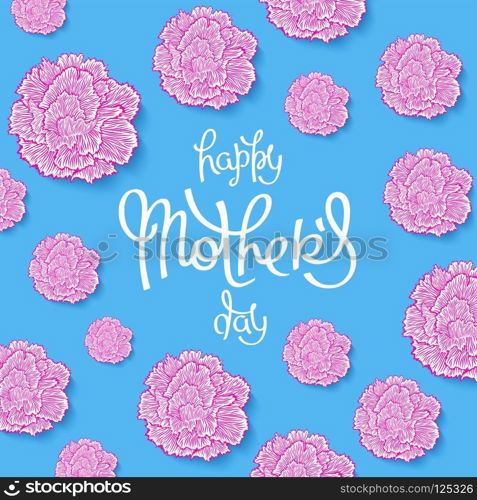 Happy Mother&rsquo;s Day. Funny greeting poster in 80-90s style. Vector design. Happy Mother&rsquo;s Day