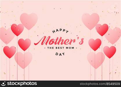 happy mother’s day balloon hearts greeting