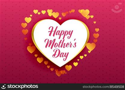 happy mother’s day beautiful hearts background