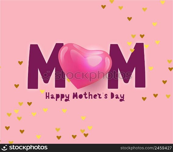 Happy Mother’s Day Calligraphy Background. Happy Mother’s Day Mom Calligraphy greeting card banner Background