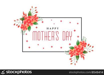 happy mother’s day foliage greeting design