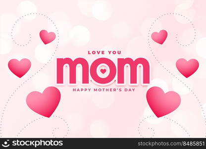 happy mother’s day hearts greeting for the event