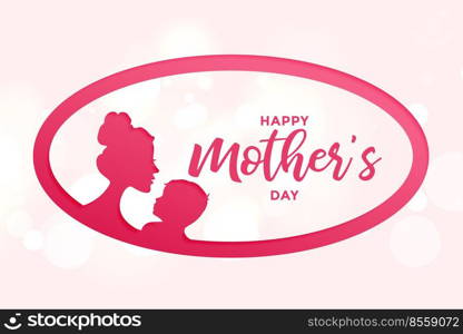 happy mothers day background with mother and child