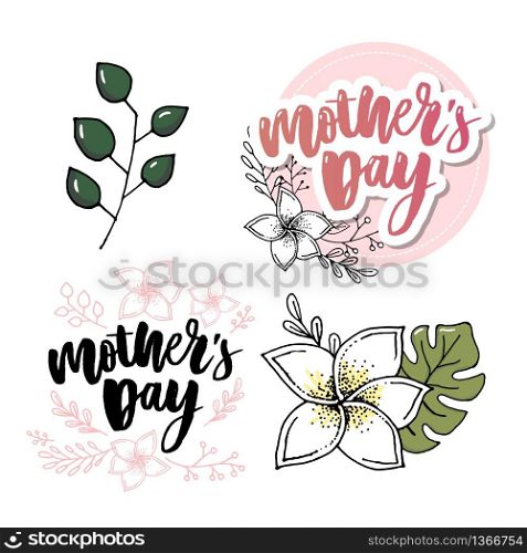 Happy Mothers Day elegant typography pink banner. Calligraphy text and heart in frame on red background for Mother&rsquo;s Day. Best mom ever vector. Happy Mothers Day elegant typography pink banner. Calligraphy text and heart in frame on red background for Mother&rsquo;s Day. Best mom ever vector illustration