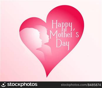 happy mothers day greeting card design