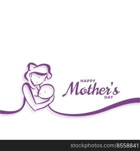 happy mothers day mom and baby love background