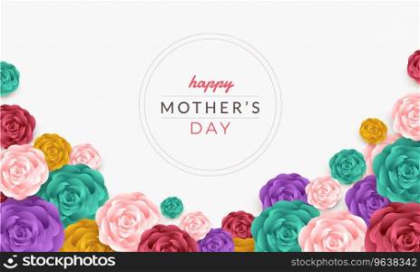 Happy mothers day template Royalty Free Vector Image