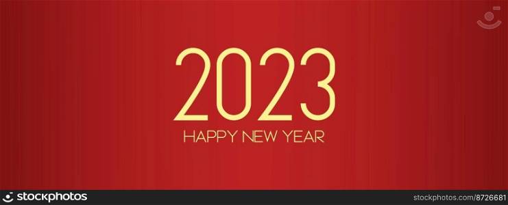 Happy new 2023 year Elegant gold text with light. Minimal text template.. Happy new 2023 year Elegant gold text with light. Minimal text template