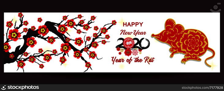 Happy New Chinese Year 2020 year of the Rat