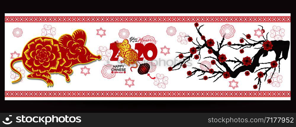 Happy New Chinese Year 2020 year of the Rat