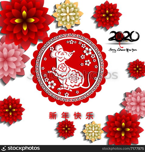 Happy New Chinese Year 2020 year of the Rat