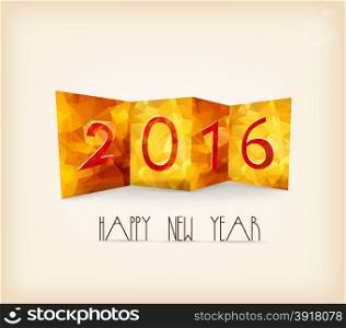 Happy New Year 2016 Abstract geometrical background