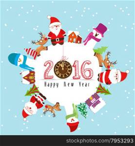 happy new year 2016 and merry christmas