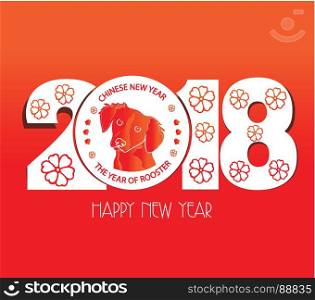 Happy new year 2018. Chinese new year. The year of dog