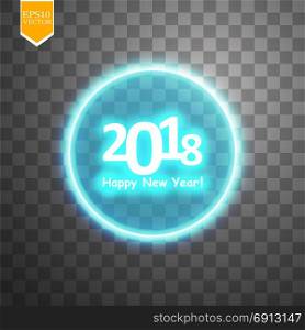 happy new year 2018 with target on transparent backgraund background. happy new year 2018 with target on transparent backgraund background. vector