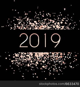 Happy New Year 2019 Background. Vector Illustration EPS10. Happy New Year 2019 Background. Vector Illustration