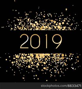 Happy New Year 2019 Background. Vector Illustration EPS10. Happy New Year 2019 Background. Vector Illustration