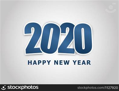 Happy new year 2020 background, stock vector