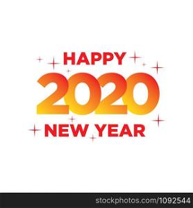 Happy New Year 2020 Design Full Color