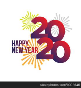 Happy New Year 2020 Design Full Color