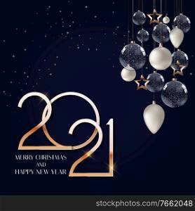 Happy New Year 2021 Holiday Background Template. Vector Illustration EPS10. Happy New Year 2021 Holiday Background Template. Vector Illustration