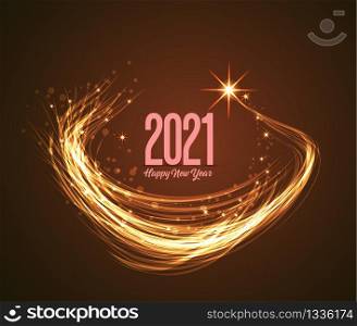 Happy New Year 2021, vector illustration Christmas background