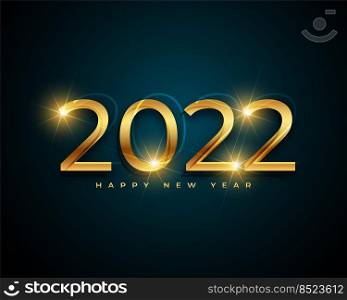 happy new year 2022 golden greeting design