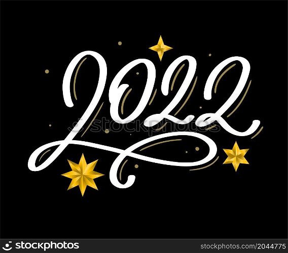 Happy new year 2022 logo text design. 2022 year number design template continuous line drawing.. Happy new year 2022 logo text design. 2022 year number design template continuous line drawing. Vector