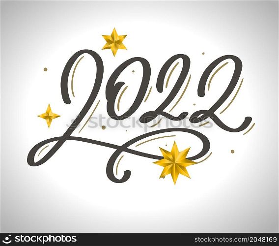 Happy new year 2022 logo text design. 2022 year number design template continuous line drawing.. Happy new year 2022 logo text design. 2022 year number design template continuous line drawing. Vector