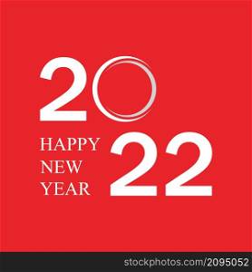 happy new year 2022 vector illustration design template